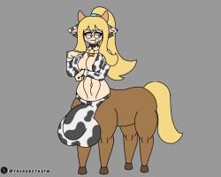 boobs centorea_shianus cock commission cowgirl_outfit female futanari huge_cock hyper_cock hyper_penis monster_musume_no_iru_nichijou nsfw rule34 therobotnsfw white_skin