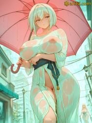 2026 ai_generated anime boobs breasts bust chest date_a_live erect_nipples fansly frytime genitals hard_nipples highres nipples pussy slit tight_pussy tits tobiichi_origami vagina wet wet_clothes wet_pussy