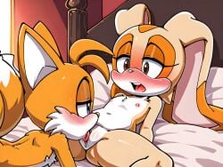 cream_the_rabbit duo fur furry furry_only mobian_(species) oral sega sonic_(series) tails tails_the_fox