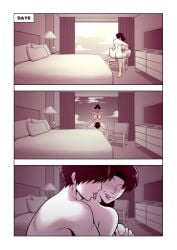 1boy1girl 2d absurd_res age_difference alamama ass big_ass big_butt comic cowgirl_position cunnilingus cute digital_drawing_(artwork) enjoying from_behind from_behind_position happy happy_sex hi_res holding holding_partner hotel_room incest incestuous kiss kissing kissing_neck milf mother mother_and_son multiple_poses oc older_female older_female_and_younger_male original_character original_characters romantic romantic_couple romantic_sex short_hair sitting_on_chair smile smiling time_lapse wholesome younger_male