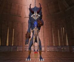 candace_(genshin_impact) captured chains cum cum_in_pussy defeated genshin_impact hard_sex hardcore mitachurl monster monster_cock rope standing_sex tagme video