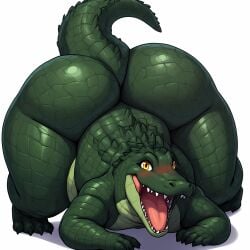1ambiguous 1animal 1feral ai_generated ambiguous_gender animal ass big_ass big_butt bubble_ass bubble_butt crocodile crocodilian curvaceous curvy curvy_body curvy_figure cute fat_ass fat_butt feral furry lizard looking_at_viewer reptile seducing seducing_viewer seductive seductive_look seductive_smile sexy sexy_body sexy_pose simple_background solo solo_focus tagme thick_ass thick_body thick_butt thick_thighs toby_cbtc voluptuous voluptuous_body voluptuous_feral voluptuous_furry white_background