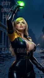 1girls ai_generated animated big_breasts blonde_hair female female_focus headband king_of_fighters large_breasts latex lien_neville light-skinned_female light_skin long_hair luise_meyrink tagme video