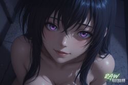 1girl ai_generated anime artist_name beautiful beauty big_breasts black_hair breasts ecchi female hentai hi_res high_quality high_resolution high_school_dxd highres naked nsfw nude nude_female partially_clothed patreon_username rawdiffusion raynare rule34 solo stable_diffusion tits uncensored watermark wings