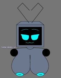 1girl 2022 female fnf fnf_mod friday_night_funkin friday_night_funkin_mod genderbend genderswap hex_(yingyang48) huge_boobs huge_breasts robot robot_female robot_girl robot_humanoid therobotnsfw tv