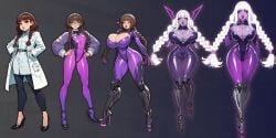 ai_generated bimbo bimbofication breast_expansion breast_growth breast_growth_(enlargement) breasts corruption female hair_color_change luvipi skin_color_change thick_thighs transformation transformation_sequence