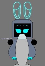 1boy 1girl 2022 cock female fnf fnf_mod friday_night_funkin friday_night_funkin_mod genderbend genderswap hex_(yingyang48) huge_boobs huge_breasts huge_cock rabbit_ears robot robot_female robot_girl robot_humanoid sucking sucking_cock sucking_penis therobotnsfw tv