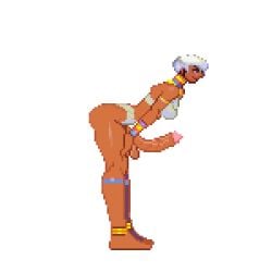 elena_(street_fighter) futanari pixel_art street_fighter street_fighter_iii:_3rd_strike