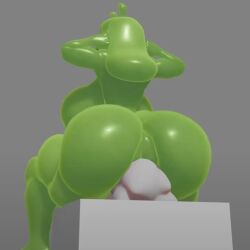 big_ass big_breasts brickey facesitting from_behind on_top size_difference slime slime_girl slymee small_penis tagme video