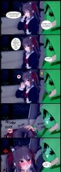 1boy 1boy1girl 1girls 3d 3d_(artwork) 3d_render blowjob blowjob_gesture blushing car car_interior cat_ears cat_girl catgirl clothed comic crop_top cum cum_in_mouth daughter dialogue dialogue_bubble evil_neuro father father_and_daughter fellatio fellatio_gesture female gerwazy hoodie incest incest_(lore) indie_virtual_youtuber indie_vtuber jacket jacket_open koikatsu male night night_sky open_jacket red_eyes ribbon ribbons story streamer tagme text text_bubble tongue tongue_out turtle vedal987 virtual_youtuber vtuber