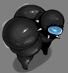 among_us among_us_black big_ass black_body booty collar female giant_ass goth goth_girl huge_ass hyper_ass solo twerk twerking