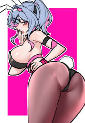 1girls artist_request ass breasts bunnysuit hatsune_miku rabbit_hole_(vocaloid) tagme vocaloid