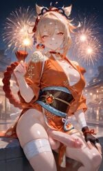 1futa ai_generated anus blonde_hair blush breasts dickgirl embarrassed feminine_male fireworks futa_only futa_sans_pussy futanari genshin_impact happy hoyoverse human ian8766_(artist) intersex light-skinned_futa light_skin mihoyo penis perineum precum self_upload shy small_breasts solo solo_focus solo_futa sweat trap yaoi yoimiya_(genshin_impact)