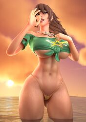 abs big_breasts epic_games fortnite fortnite:_battle_royale pj_(fortnite) whyfobia