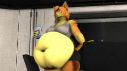 bbw big_ass big_breasts breasts bubble_butt cleavage female furry huge_ass huge_breasts kingofthekabuto overweight queenofthekabuto tagme thick_thighs wide_hips