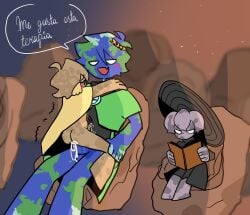 anal_penetration anal_sex book butt cowgirl_position cum_in_ass earth_(solarballs) kikychfangirl luna_(solarballs) mercury_(solarballs) moon_(solarballs) penis reading_book riding_penis sitting_sex solarballs