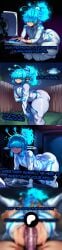 1boy 2026 2d absurd_res absurd_resolution absurdres ai_generated all_fours androgynous antennae ass big_ass big_breasts big_penis blue_hair blurry blurry_background blush bodysuit bulge censored cirno depth_of_field english_text glowing_hair hair_over_eyes hetero hi_res high_quality high_resolution highres huge_ass image male_focus oc original original_character otoko_no_ko patreon patreon_username penis pointy_ears ponytail pussy sex shiny_skin short_hair sidelocks smile solo_focus straddling torn_clothes uncensured uni_gens vaginal watermark white_bodysuit yaoi