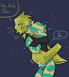 2boys anal_penetration anal_sex ballsack butt cum cum_in_ass ganymede_(solarballs) kikychfangirl penis solarballs titan_(solarballs)