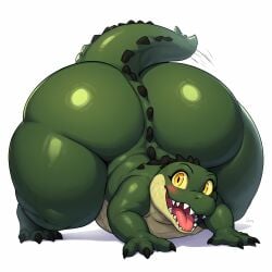 1ambiguous 1animal 1feral ai_generated ambiguous_gender animal ass big_ass big_butt bubble_ass bubble_butt crocodile crocodilian curvaceous curvy curvy_body curvy_figure cute fat_ass fat_butt feral furry lizard looking_at_viewer reptile seducing seducing_viewer seductive seductive_look seductive_smile sexy sexy_body sexy_pose simple_background solo solo_focus tagme thick_ass thick_body thick_butt thick_thighs toby_cbtc voluptuous voluptuous_body voluptuous_feral voluptuous_furry white_background