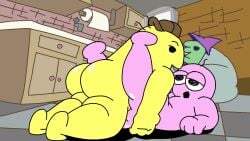 anal anal_sex animated ass big_ass charlie_(smiling_friends) chesterde commission commissioner_upload gay gay_sex glep_(smiling_friends) male male/male musi_cassie non-human pim_(smiling_friends) smiling_friends sound sound_edit tagme video