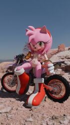 1girl 1girls 3d 3d_(artwork) amy_rose animal_ears anthro areola areolae ass belly bike biker_girl black_nose blender blender_(software) blender_cycles boots breasts desert detailed_background drink energy_drink eyelashes feet female female_focus female_only fur furry furry_only glasses glasses_only gloves gloves_and_boots_only gloves_only green_eyes hair hedgehog hedgehog_ears hedgehog_girl hedgehog_humanoid high_heel_boots hips humanoid legs looking_at_viewer medium_ass medium_boobs medium_breasts medium_butt medium_tits mobian mobian_(species) mobian_hedgehog motorcycle mouth_open naked naked_female navel nude nude_anthro nude_female open_mouth pink_body pink_fur pink_hair pink_skin pink_skinned_female pussy red_boots sega self_upload senna_source smile smiling sonic_(series) sonic_the_hedgehog_(series) tan_body tan_fur tan_skin tan_skinned_female thighs two-tone_body two-tone_fur two_tone_body two_tone_fur vaginal vehicle vehicle_focus