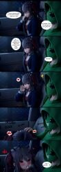 1boy 1boy1girl 1girls 3d 3d_(artwork) 3d_render ai_assisted blowjob blowjob_gesture blushing car car_interior cat_ears cat_girl catgirl clothed comic crop_top cum cum_in_mouth daughter dialogue dialogue_bubble evil_neuro father father_and_daughter fellatio fellatio_gesture female gerwazy hoodie incest incest_(lore) indie_virtual_youtuber indie_vtuber jacket jacket_open koikatsu male night night_sky open_jacket red_eyes ribbon ribbons story streamer tagme text text_bubble tongue tongue_out turtle vedal987 virtual_youtuber vtuber