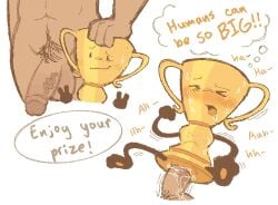 adamationz anonymous_male disembodied_penis inanimate_insanity object_shows osc penis pussy spread_legs stonerobjectum trophy_(ii) vaginal_penetration