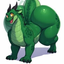 1ambiguous 1animal 1feral ai_generated ambiguous_gender animal ass ass_bigger_than_head big_ass big_butt bubble_ass bubble_butt curvaceous curvy curvy_body curvy_figure cute dragon fat_ass fat_butt feral furry green_body looking_at_viewer seducing seducing_viewer seductive seductive_look seductive_smile sexy sexy_body sexy_pose simple_background solo solo_focus tagme thick_ass thick_body thick_butt thick_thighs toby_cbtc voluptuous voluptuous_body voluptuous_feral voluptuous_furry white_background