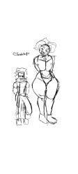 baldwin_(metal_souls) baldwin_(therobotnsfw) five_nights_at_freddy's five_nights_at_freddy's_2 fnaf huge_breasts huge_cock metal_souls nude nude_female oc original_character robot robot_girl size_difference smile therobotnsfw toy_chica_(fnaf)
