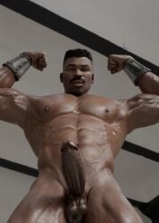 big_penis cock dick diet_soda13 flexing_bicep gay jax_briggs male male_only mortal_kombat mortal_kombat_1_(2023) muscular muscular_male netherrealm_studios penis solo