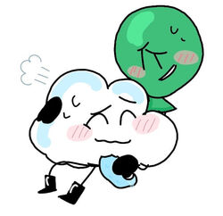 2boys balloony_(bfdi) balloudy battle_for_bfdi battle_for_dream_island blush cloudy_(bfdi) cute_style duo erection gay handjob male male_only object_shows penis sex yaoi