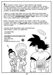 2021 2girls artist_name chef_hat chichi comic dragon_ball dragon_ball_z dragon_ball_z:_kakarot email_address english_text female funsexydragonball goku halo huge_breasts kooky_cook_(dragon_ball) male milf page_28 patreon_username shounen_jump son_goku twitter_username yuri