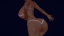 1girls 3d 3d_(artwork) ayukawa_miyuki basquash! big_breasts black_hair bubble_butt bursting_breasts curvaceous curvy dark-skinned_female erect_nipples erect_nipples_under_clothes female_only g-string huge_breasts koikatsu large_ass large_breasts micro_bikini miyuki_ayukawa patreon revealing_clothes sideboob solo takeo92 thick_thighs twintails underboob wide_hips