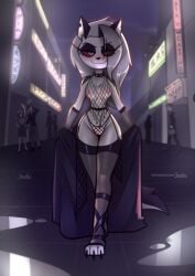 anthro female helluva_boss hi_res jizoku loona_(helluva_boss) public_nudity