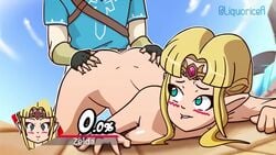 1boy 1boy1girl 1girls animated ass ass_grab blonde_hair blush clothed_male_nude_female doggy_style duo female from_behind gameplay_mechanics link link_(breath_of_the_wild) lip_bite lip_biting liquorice looking_back nintendo penetration pointy_ears princess_zelda sex super_smash_bros. super_smash_bros._ultimate tagme teenager the_legend_of_zelda unseen_male_face video zelda_(a_link_between_worlds)