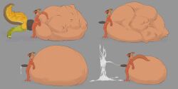 2:1 absurd_res anthro anthro_pred balls balls_on_ground big_balls bodily_fluids body_in_urethra body_outline capcom cock_vore cum cum_vore digestion genital_fluids genitals head_first hi_res huge_balls hyper hyper_balls hyper_genitalia leviathan_(mh) ludroth machine male male_pred monster_hunter null_(null_gravity) partially_inside penile penis raised_tail royal_ludroth sarek_aran_desian sequence size_difference smaller_pred stretched_urethra synth_(vader-san) synthetic tail urethra vore