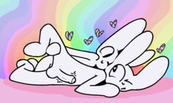 adorable anal anal_sex anthro cute duo erection gay genitals heart humanoid_genitalia humanoid_penis ikkykrrk lagomorph leporid male mammal nude penetration penis rabbit rainbow sex yaoi