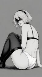 ai_generated felicia_cos lingerie nier:_automata tagme yorha_2b