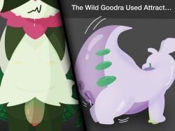 4:3 all_fours anatomically_inaccurate anthro anus big_butt bodily_fluids butt buttlovervr domestic_cat drooling duo english_text felid feline felis female flaccid foreskin generation_6_pokemon generation_9_pokemon genitals goo_creature goodra hands_behind_back hi_res male male/female mammal meowscarada nintendo penis penis_tip plump_labia pokemon pokemon_(species) presenting presenting_anus presenting_hindquarters presenting_vulva puffy_anus saliva saliva_string slightly_chubby tail tail_motion tailwag text vulva wagging_hips