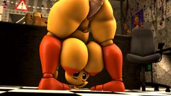 1boy 1girls 3d animated anthro areolae azsfml balls big_breasts big_penis breasts disembodied_penis female female_focus five_nights_at_freddy's five_nights_at_freddy's_2 huge_toy_chica male nipple_piercing nipples no_sound orange_areola penetration penis pussy sex sfm source_filmmaker straight tagme toy_chica_(fnaf) vagina vaginal_penetration video webm