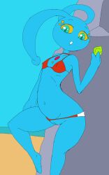 adorable anthro anthropomorphic bikini blue_pussy cub cute darkmoltres female girl legendary_pokemon loli manaphy mythical_pokemon nsfw pokegal pokegirl pokegirl_as_pokemon pokemon pokemon_(species) pokemorph pussy red_bikini sexy vagina