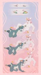 absurd_res anthro anus bodily_fluids bovid caprine cum cum_in_mouth cum_inside cunnilingus deep_throat duo equid equine ezilyn felilune fingers flaccid_to_erect genital_fluids goat hi_res hooved_fingers hooves horn horn_grab laying_on_partner mammal mythological_creature mythological_equine mythology oral oral_penetration penetration penis_in_mouth sex sleep_sex sleeping sleeping_on_partner suddenly_penis thesphur_(thesphur) transformation unicorn vaginal