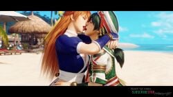2girls ai_generated animated beach clothed_sex crossover dead_or_alive edited girls_only google_gemini grok grok_imagine kasumi_(doa) kissing mikey-rg97 music passionate_kiss sea soul_calibur sound tagme talim_(soulcalibur) video yuri