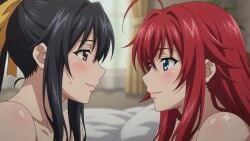 2girls after_lesbian_sex after_sex ai_generated akeno_himejima animated bed bedroom big_breasts blush closed_eyes completely_nude_female curvy_female early_morning female_only girlfriends girls_kissing girls_love happy_couple high_school_dxd kissing large_breasts large_breasts_lesbian large_breasts_lesbians lesbian_couple lesbian_kiss lesbian_lovers lesbians_kissing lesbians_naked lipstick_mark lipstick_mark_on_face lipstick_on_body looking_at_each_other morning morning_after pillow rias_gremory rias_x_akeno school_uniform sheet sleeping sleeping_nude sleeping_together smile sound tagme thick_thighs video voluptuous_female wife_and_wife yuri yuri_couple