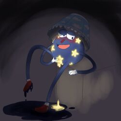 blue_body blush don't_hug_me_i'm_scared lamp_(dhmis) lingye_2_(artist) male_only solo