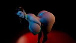 3d animated chun-li hanging_breasts huge_ass huge_breasts superdougie tagme thick_thighs twerking video