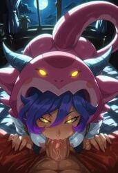 ai_generated blowjob cosplayer_neeko deepthroat league_of_legends neeko pov sexy sexy_pose