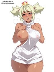 1girls brawl_stars looking_at_viewer mandy_(brawl_stars) nipples nude solo