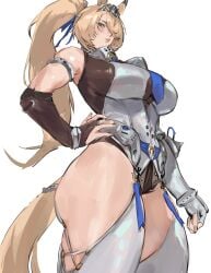 1girls ass big_breasts breasts enargeia enargeia5525 highres huge_breasts large_breasts light-skinned_female light_skin looking_at_viewer sigrid_(zenless_zone_zero) solo taiyang_yu thick_thighs thighhighs thighs wide_hips zenless_zone_zero