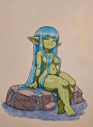 1girls breasts edit female goblin kelda_(akairiot) nude sephyra tagme traditional_art